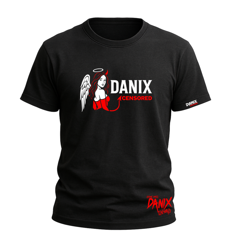 Tshirt Mi-Ange Mi-Diablesse By [DANIX CENSORED]